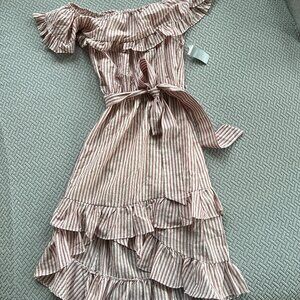 BUNDLE Xhilaration Striped Pants (M) & Essue Striped Dress Bundle (S), NWT